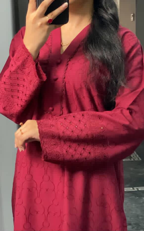 2 piece stitched chikankari suit