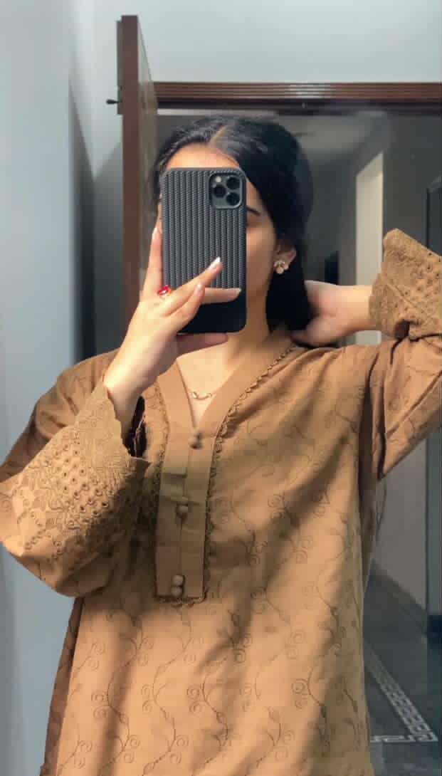 2 piece stitched chikankari suit