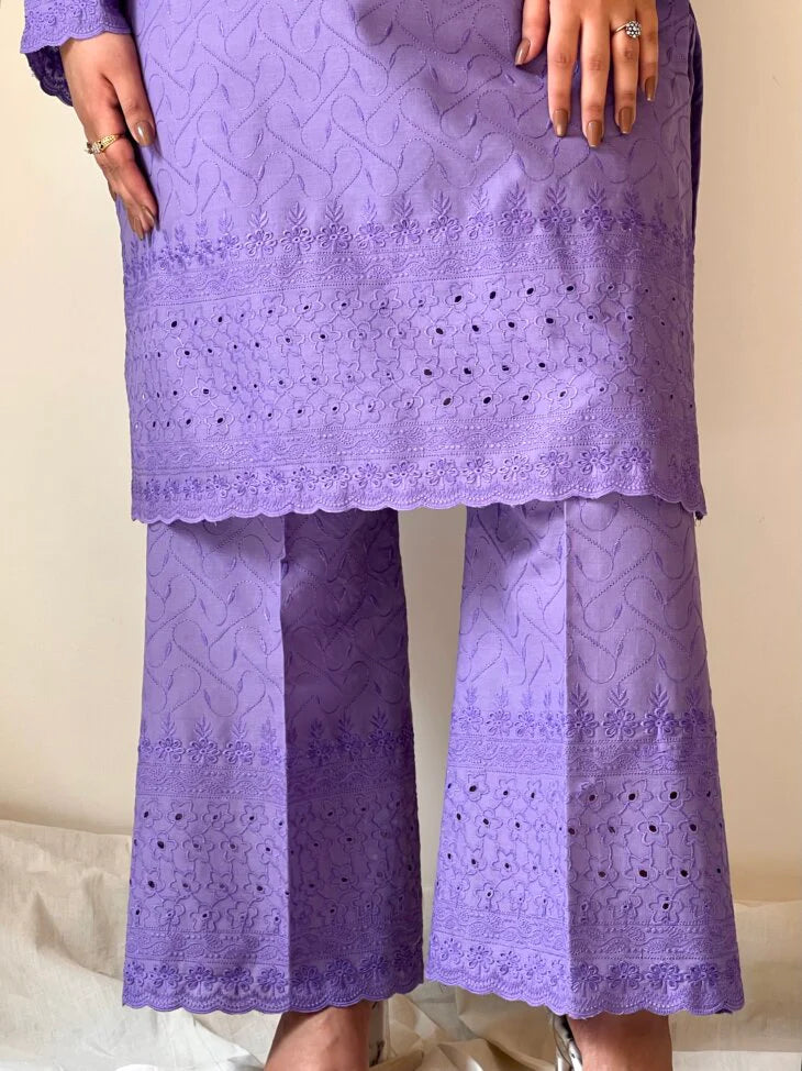 2 piece stitched chikankari suit