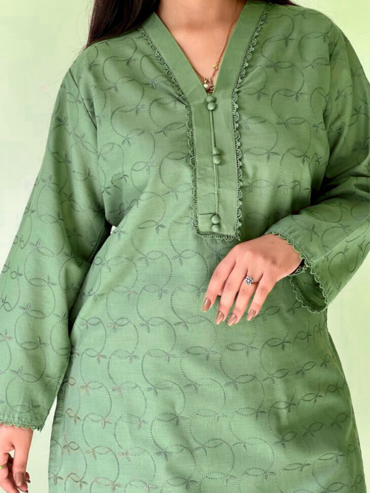 2 piece stitched chikankari suit