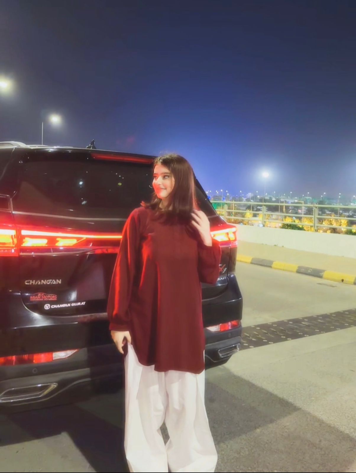 Maroon Lawn Co-Ord Set