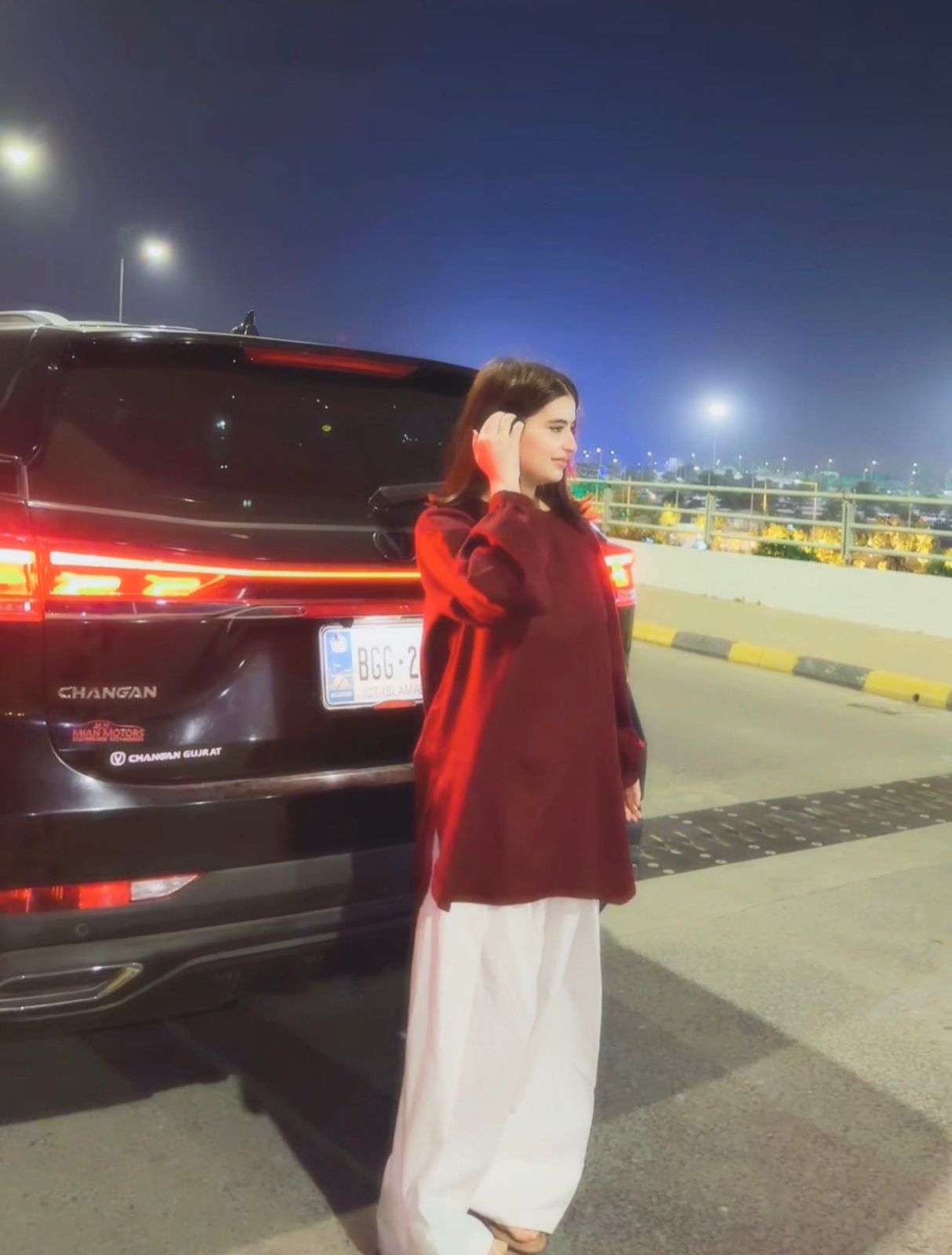 Maroon Lawn Co-Ord Set