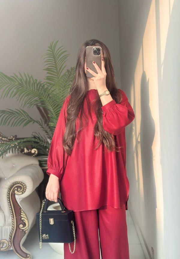 Summer Cotton Lawn – Maroon Coord set